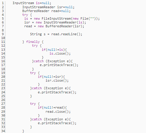 Java學習，java io流關閉
